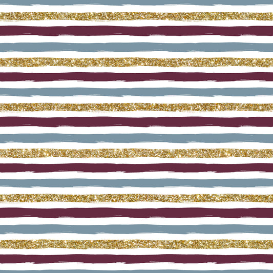 Fall Stripes (Faux Leather - 8" x 13" Printed Sheet)