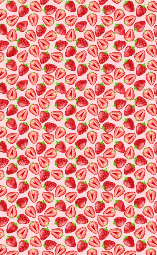 Strawberry Fields (Faux Leather - 8" x 13" Printed Sheet)