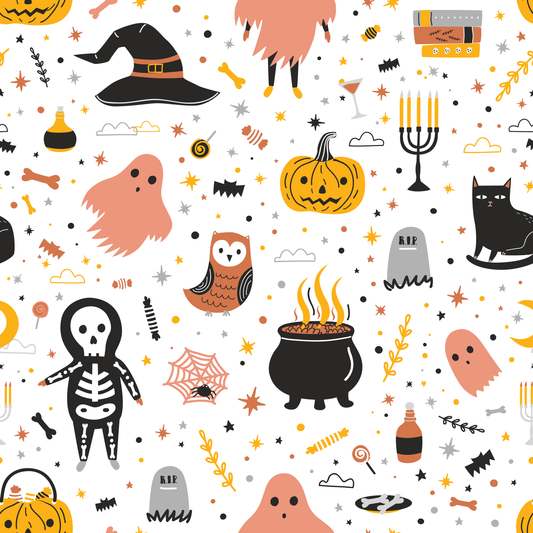 Ghosts & Witches Brew (Adhesive Vinyl - 12" x 12" Printed Sheet)