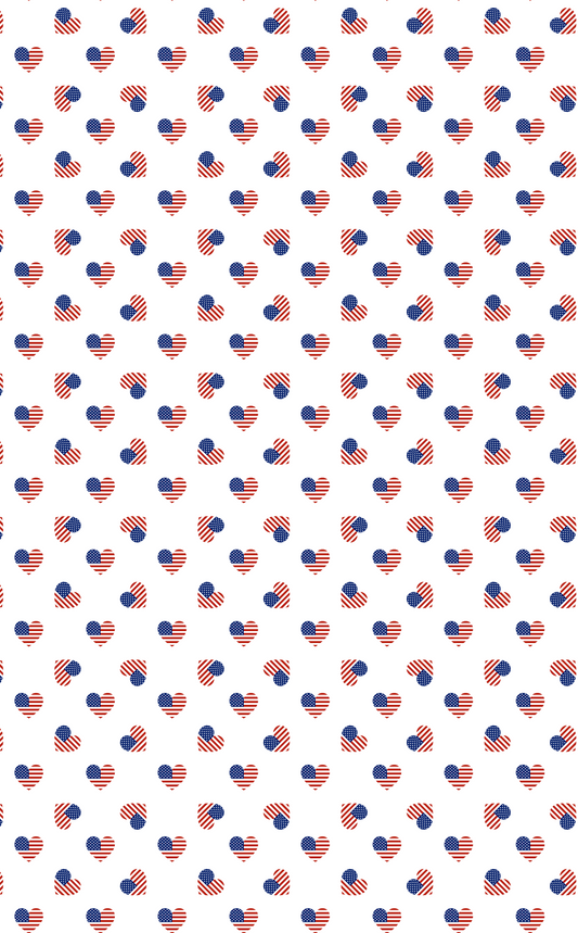 American Hearts (8x13" Faux Leather)