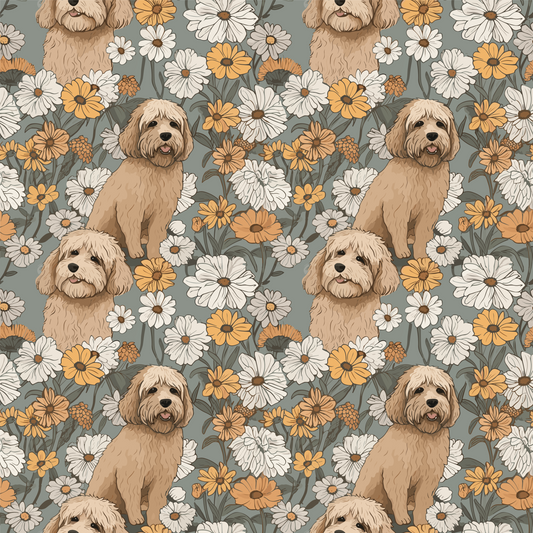 Golden Doodle Dog (Faux Leather - 8" x 13" Printed Sheet)