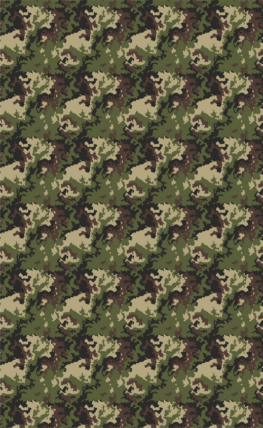 Green Camo - Faux Leather (8x13")