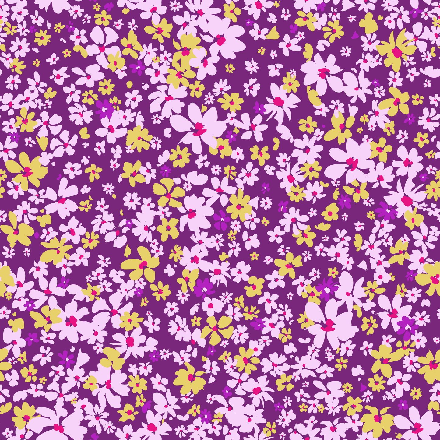 Purple and Yellow floral