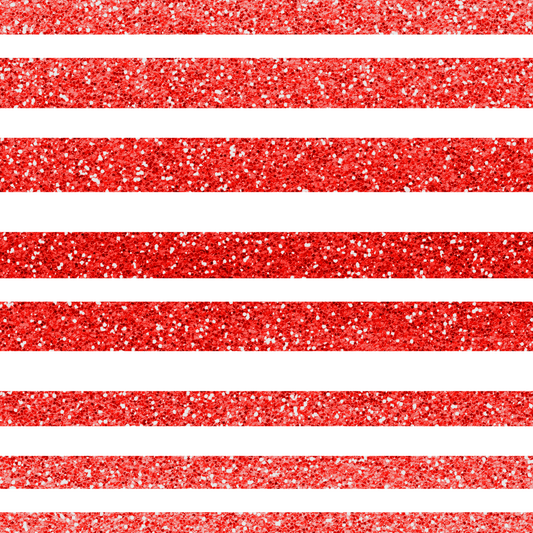 American Glitter Stripes (Faux Leather - 8" x 13" Printed Sheet)