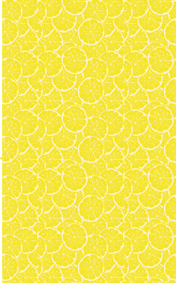 Lemony Lemons (Faux Leather - 8" x 13" Printed Sheet)