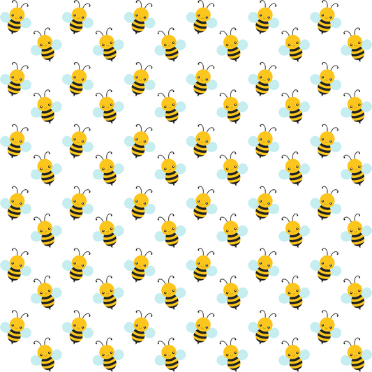 Bees (Faux Leather - 8" x 13" Printed Sheet)
