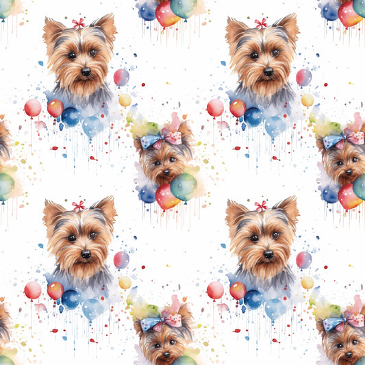 Yorkshire Terrier Dog (Yorkie) (Faux Leather - 8" x 13" Printed Sheet)