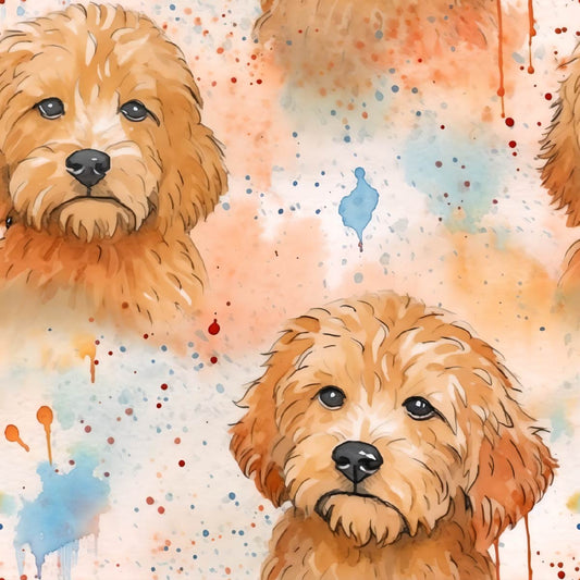 Labradoodle Dog (Faux Leather - 8" x 13" Printed Sheet)