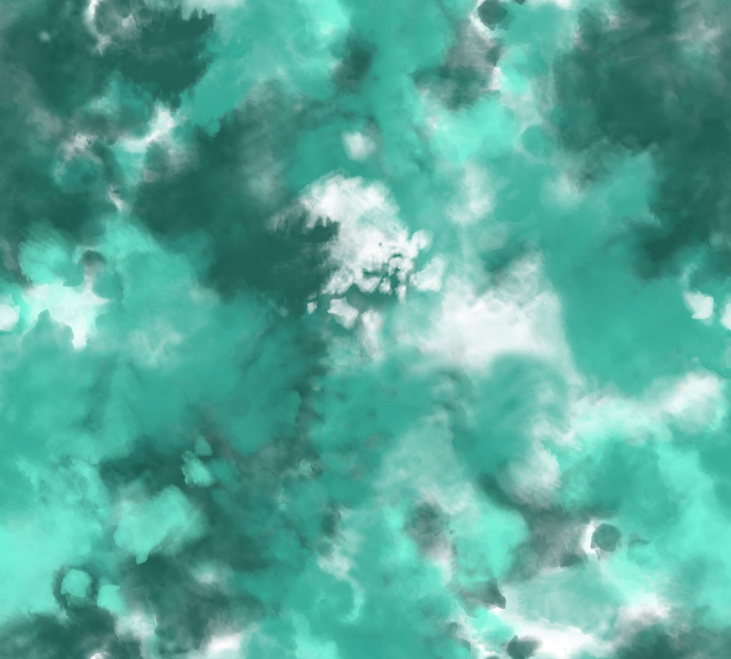 Green Watercolor Cloud (Faux Leather - 8" x 13" Printed Sheet)