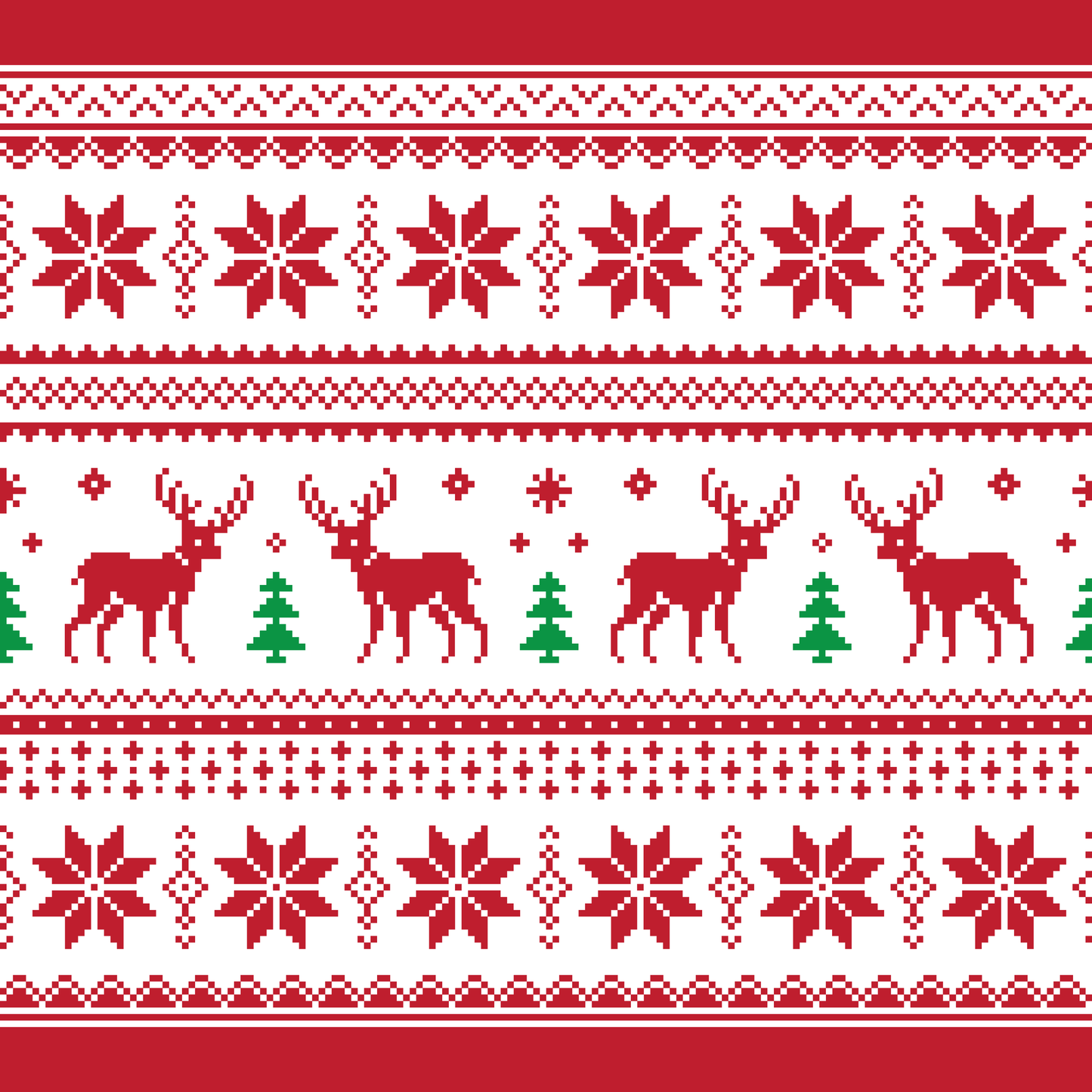 Christmas Sweater with Reindeer (Faux Leather - 8" x 13" Printed Sheet)