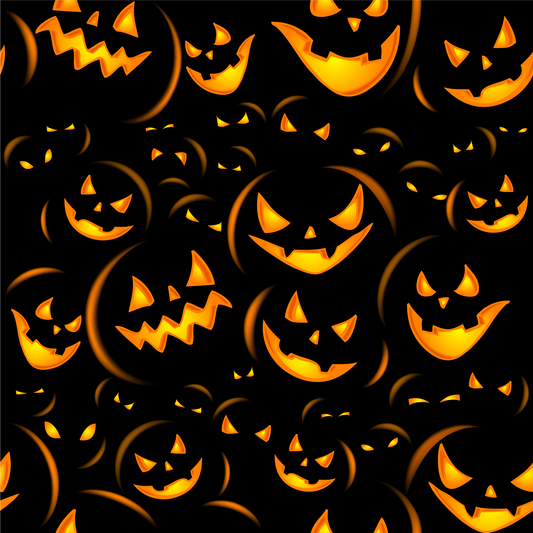 Spooky Jack-o'-lanterns (Faux Leather - 8" x 13" Printed Sheet)