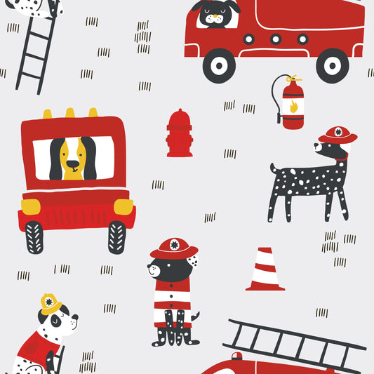 Fire Truck (Faux Leather - 8" x 13" Printed Sheet)