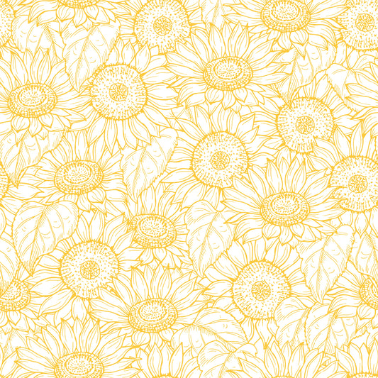 Sunflower Bunch (Faux Leather - 8" x 13" Printed Sheet)