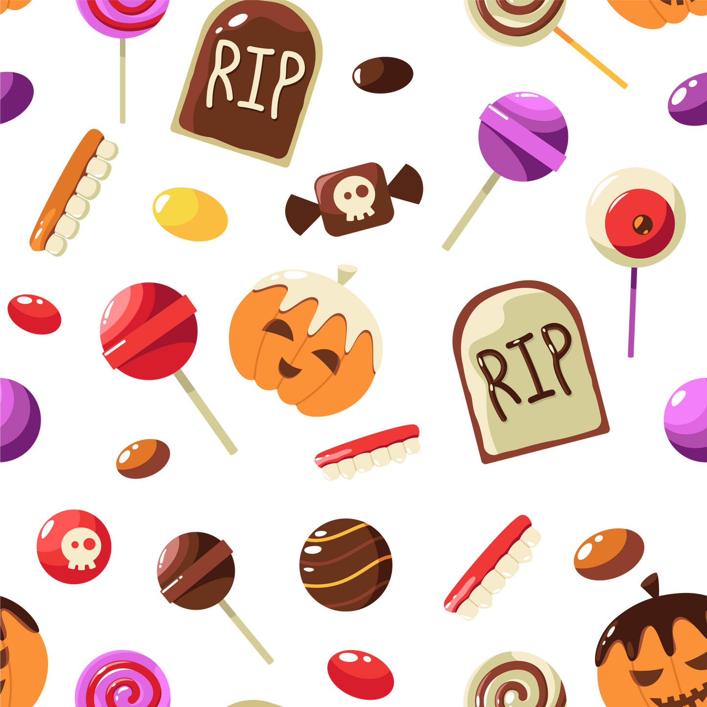 Halloween Treats (Faux Leather - 8" x 13" Printed Sheet)