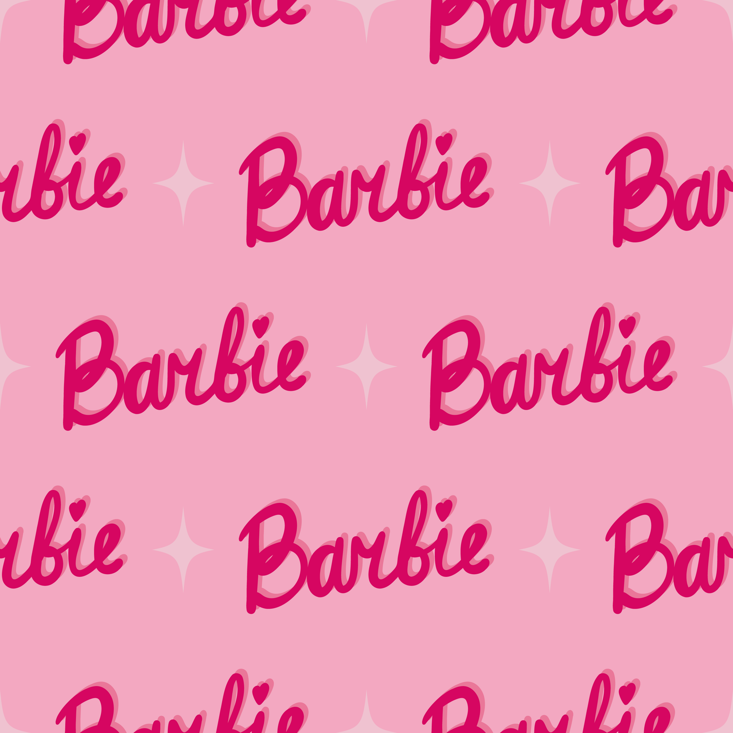 Doll Name with Twinkle (Adhesive Vinyl - 12" x 12" Printed Sheet)