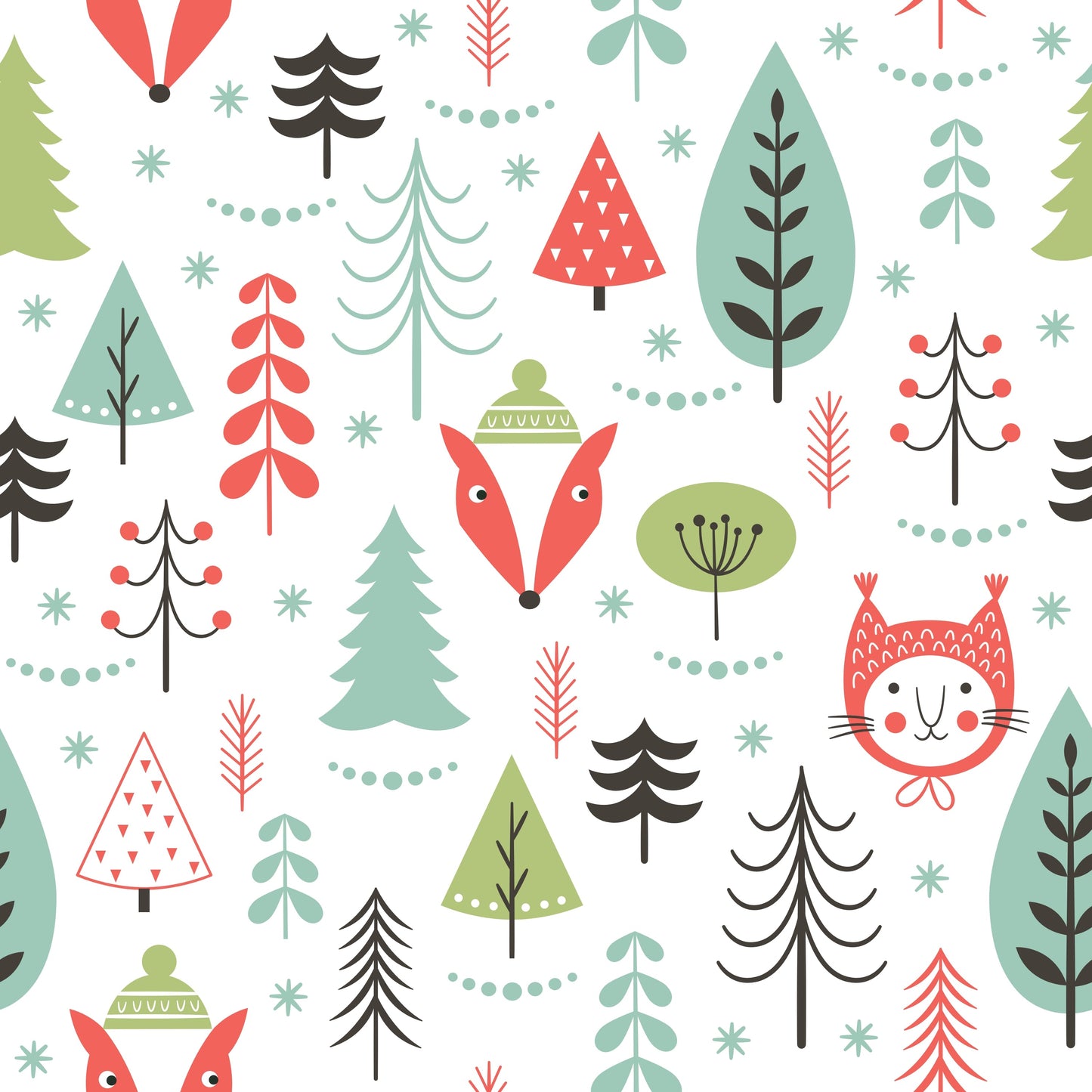 Winter Forest (Faux Leather - 8" x 13" Printed Sheet)
